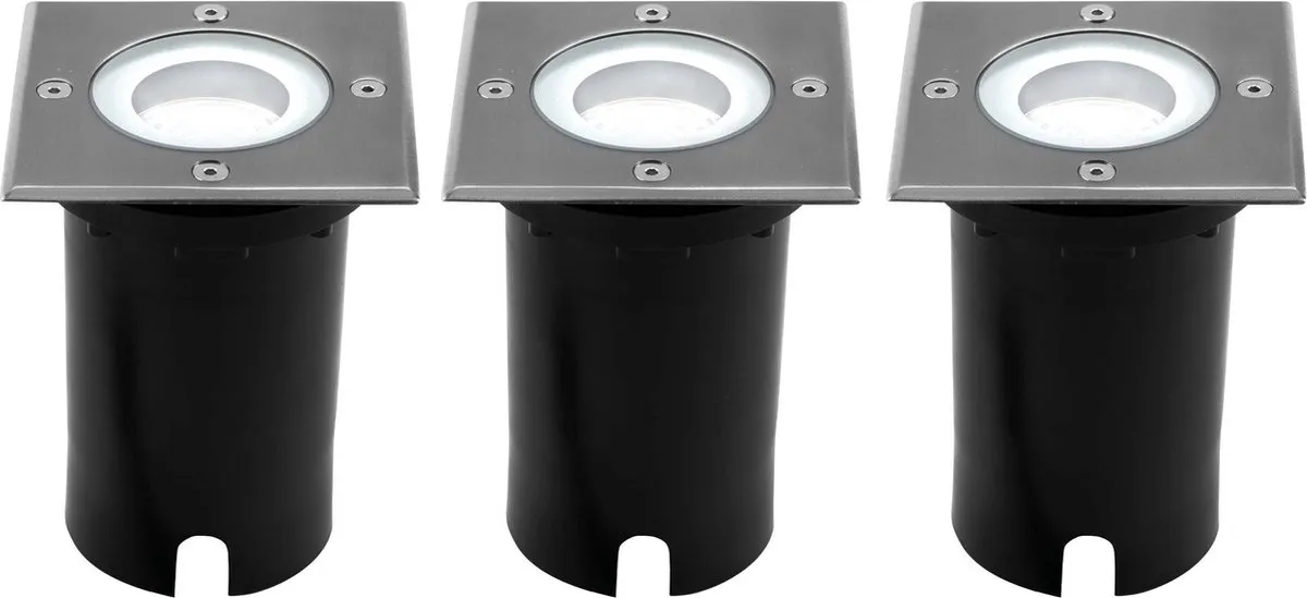 Ledvion 3x LED Grondspot 5W 6500K GU10 IP67