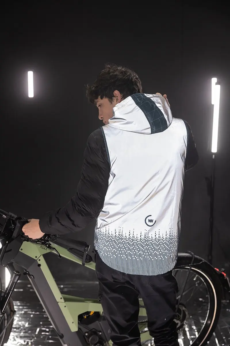 Fietsjack unisex volledig reflecterend met capuchon - Rio Jacket S - afbeelding 6 van 6