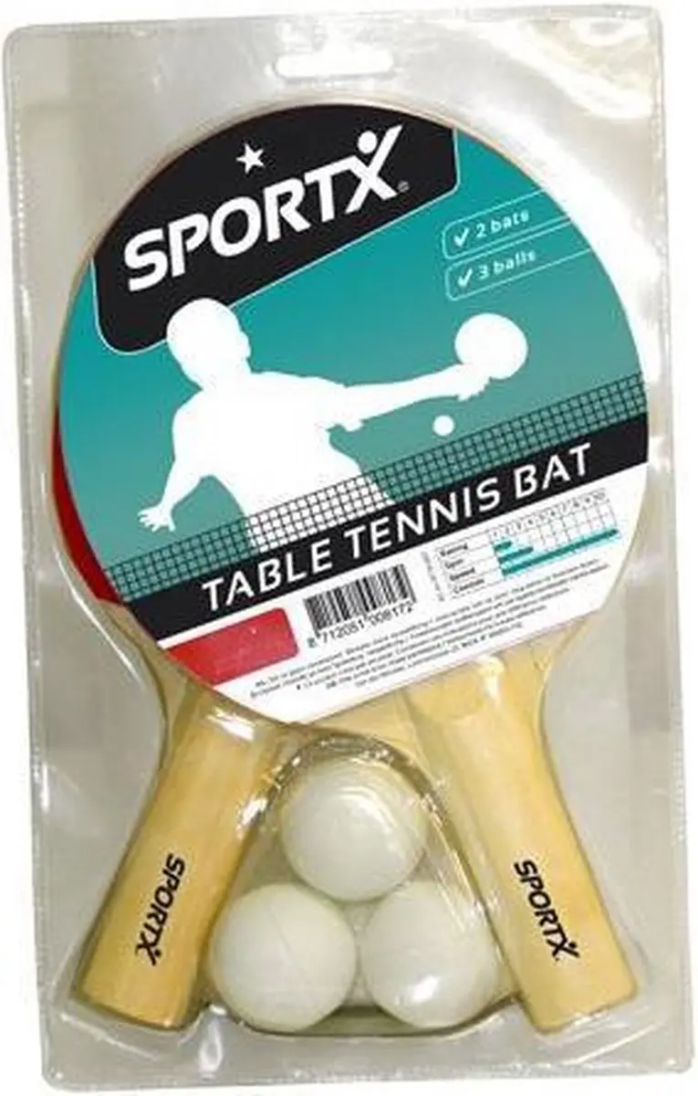 SportX Tafelt.Set 2bats/3bal
