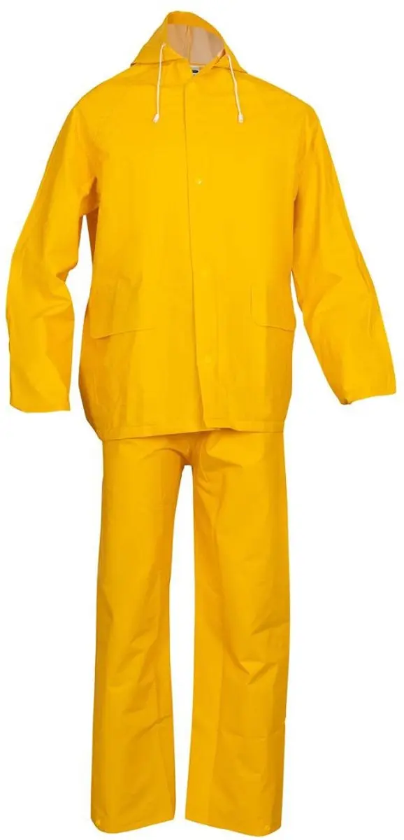Regenpak PVC-rayon geel XXL