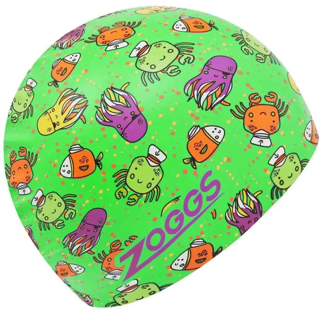 Zoggs Sea Life Siliconen Zwemmuts Groen