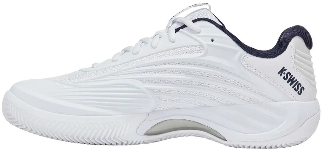 K-Swiss Hypercourt Express 3 Tennisschoenen - Wit/Blauw/Zilver - afbeelding 4 van 6