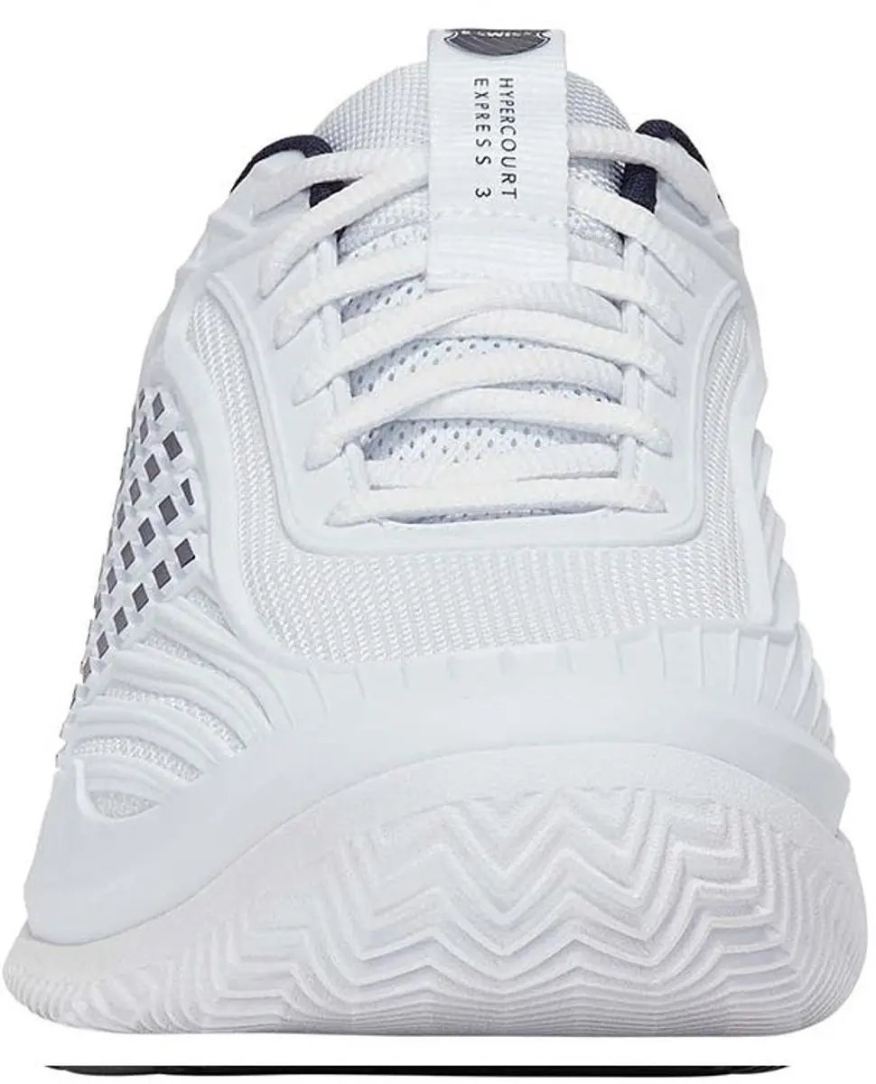 K-Swiss Hypercourt Express 3 Tennisschoenen - Wit/Blauw/Zilver - afbeelding 6 van 6