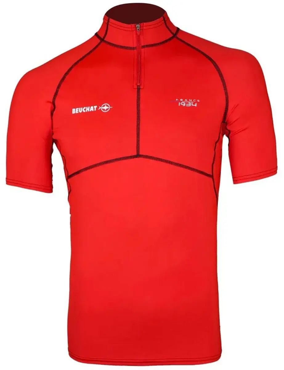 Beuchat Atoll Korte Mouw Rash Guard Rood S Man