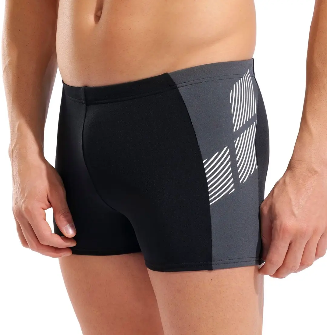 Arena Printed Splice Zwemshort - Maat 100 - Zwart/Grijs - afbeelding 6 van 6