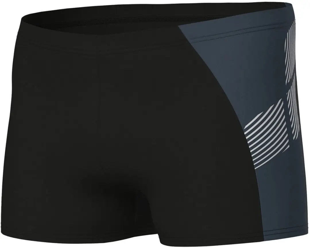 Arena Printed Splice Zwemshort - Maat 100 - Zwart/Grijs - afbeelding 2 van 6