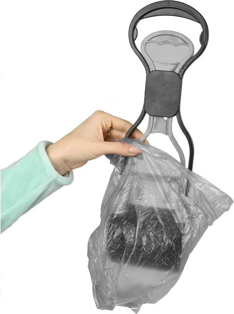 Flamingo Easy Scoop Poepschep - Zwart & Grijs - M