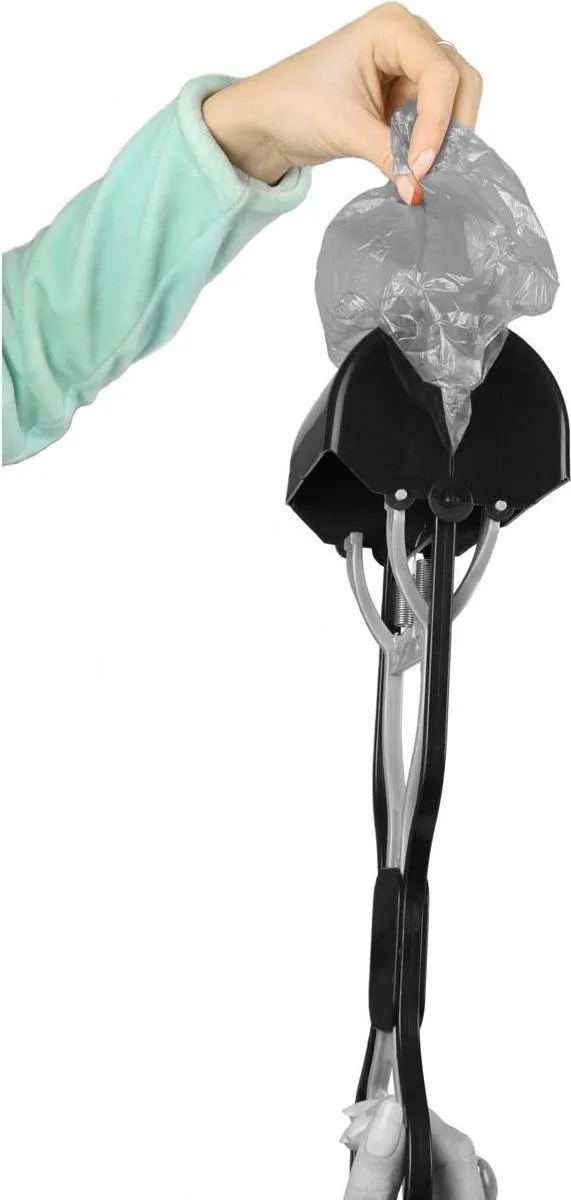 Flamingo Easy Scoop Poepschep - Zwart & Grijs - M