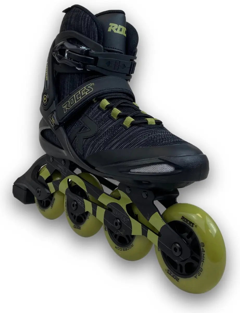 Roces Warp Thread TIF 84 Skeelers Unisex - 4x84mm Wielen - Fitness Inline Skates - Zwart Groen - Maat 41 - afbeelding 4 van 5