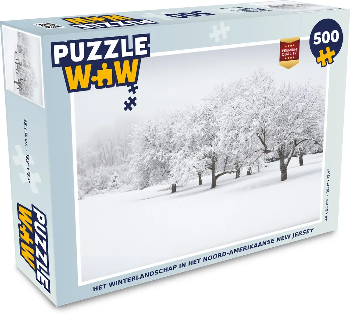 PuzzleWow Legpuzzel New Jersey 500 Stuks - Multicolor