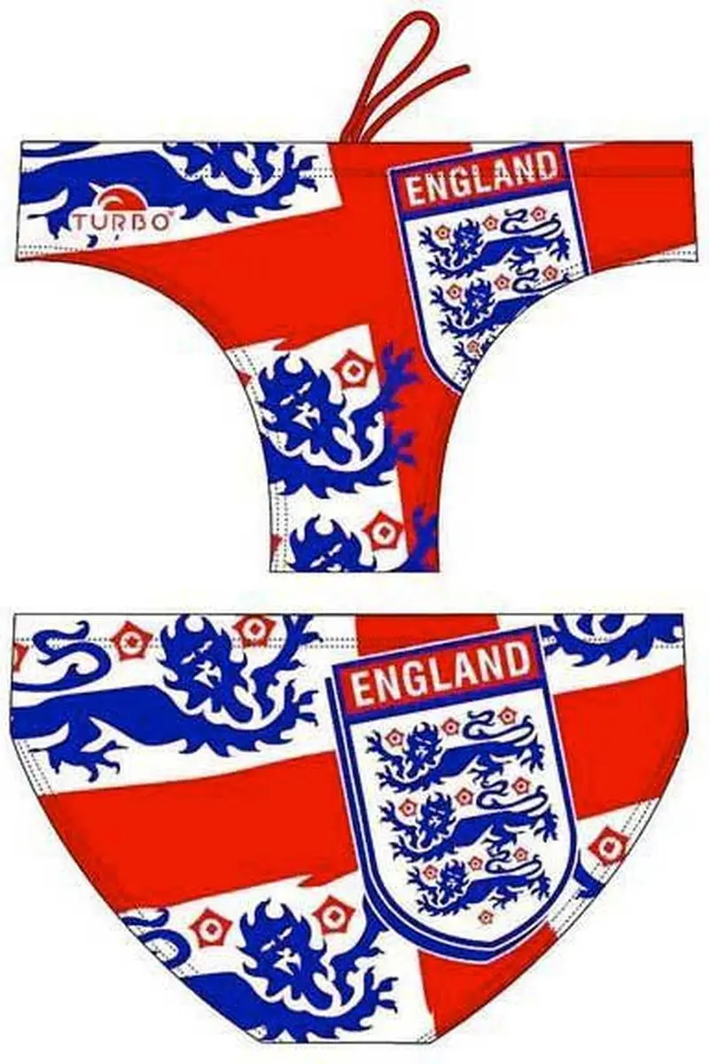 Turbo England Shield Zwemslip Rood 2XL Man