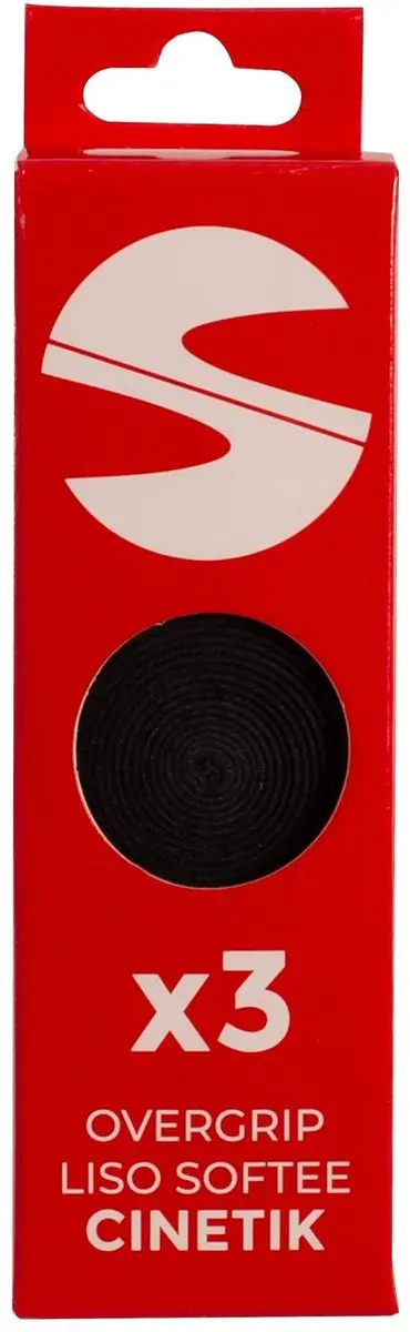 Softee Cinetik Glad Padel Surgrip - 3x - Zwart - afbeelding 3 van 3