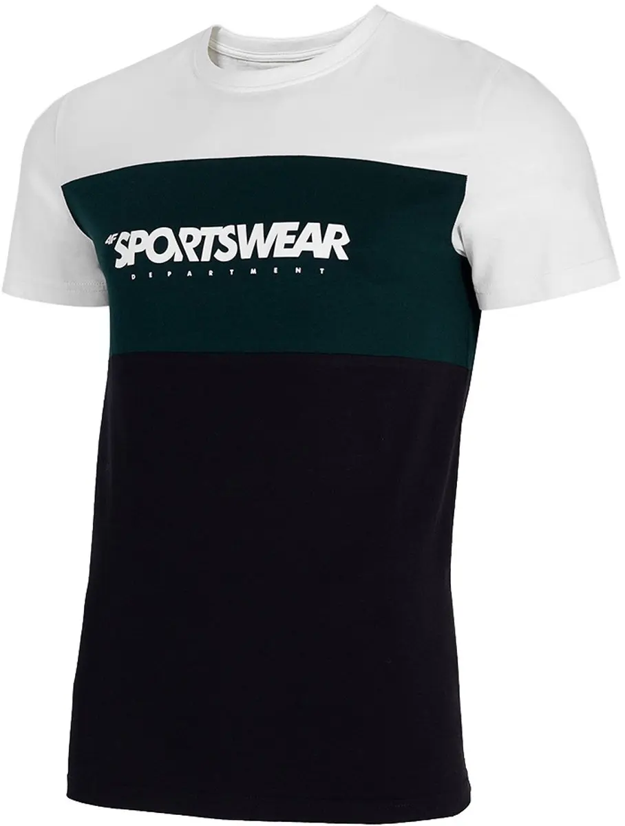 4F T-shirt Heren Gebroken Wit