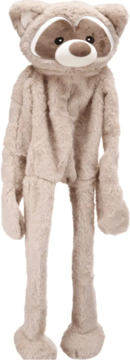 Flamingo Wasbeer Pluche Hondenspeeltje 95cm - Taupe
