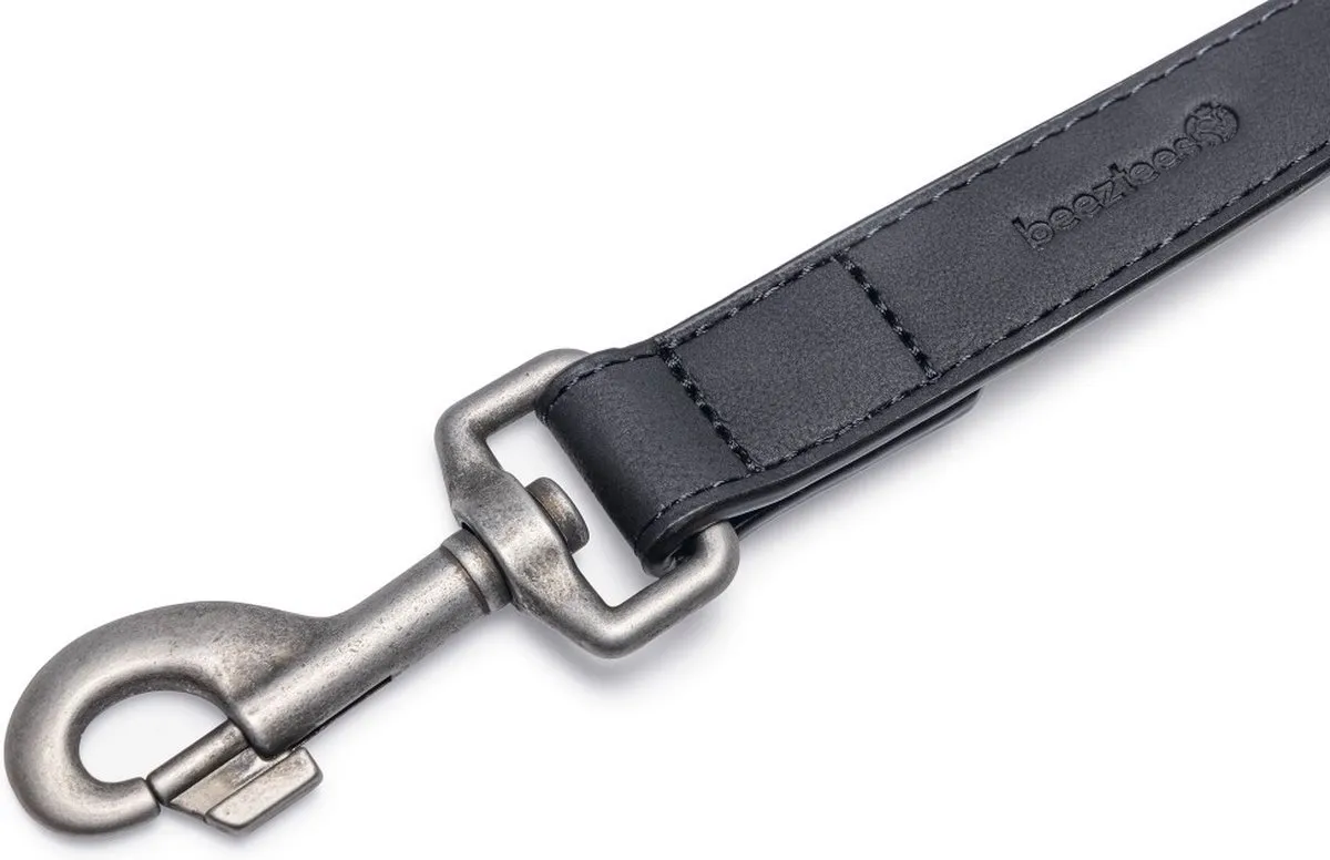 Beeztees Balacron Ax Hondenriem Kunstleer 100cm x 20mm - Zwart