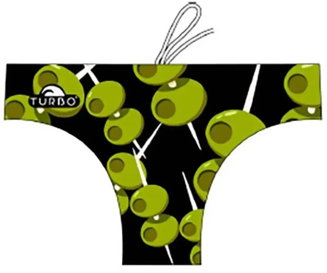 Turbo Filed Olive Zwemslip Zwart L Man