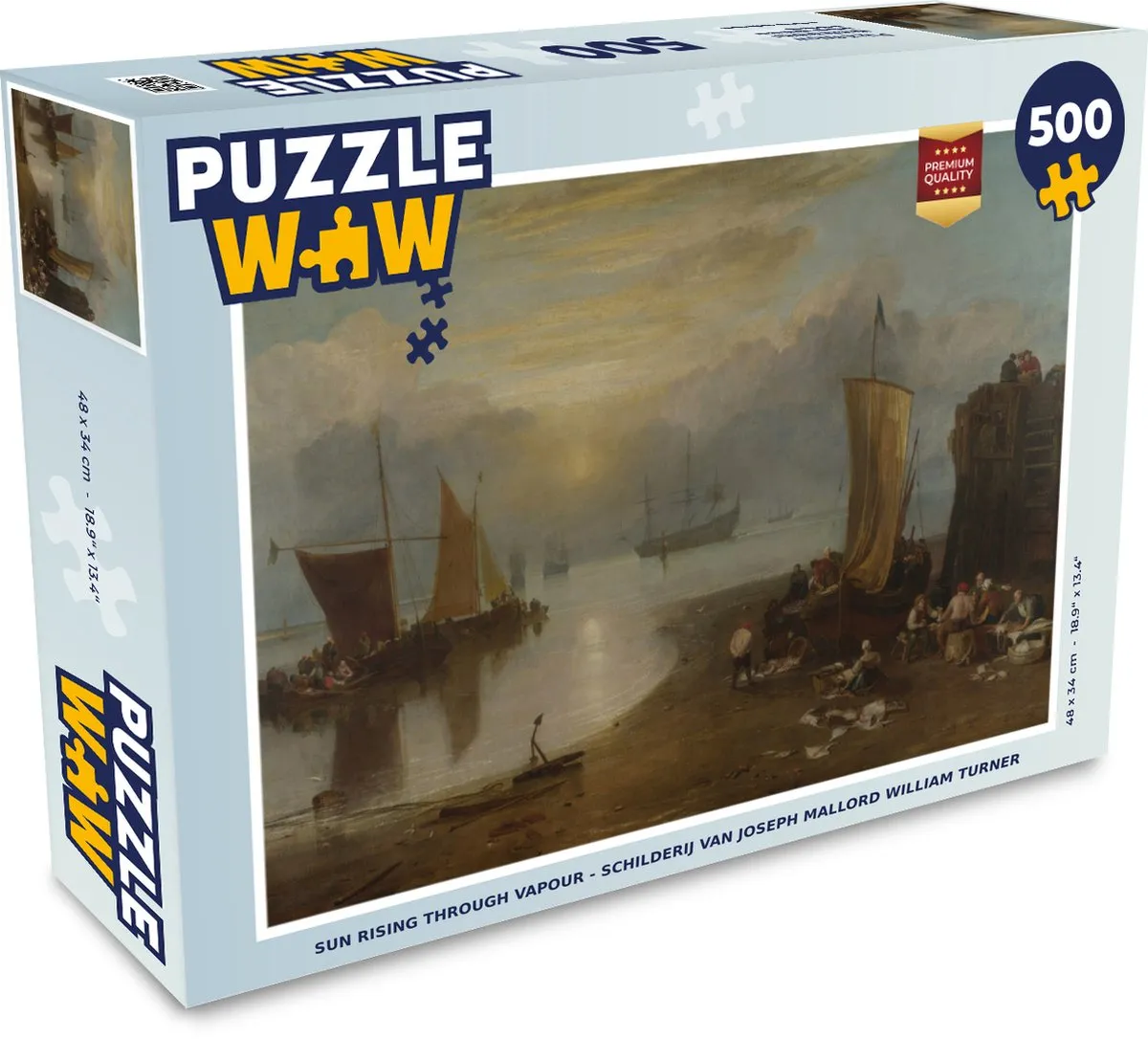 PuzzleWow Sun Rising through Vapour Legpuzzel 500 Stuks