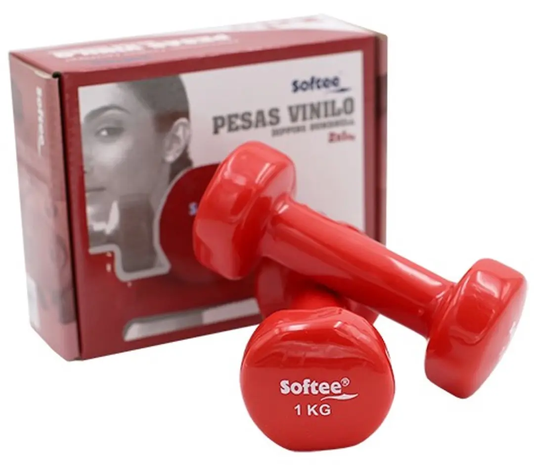 Softee Vinyl Halters 5kg - Set van 2 - Zwart - afbeelding 5 van 5