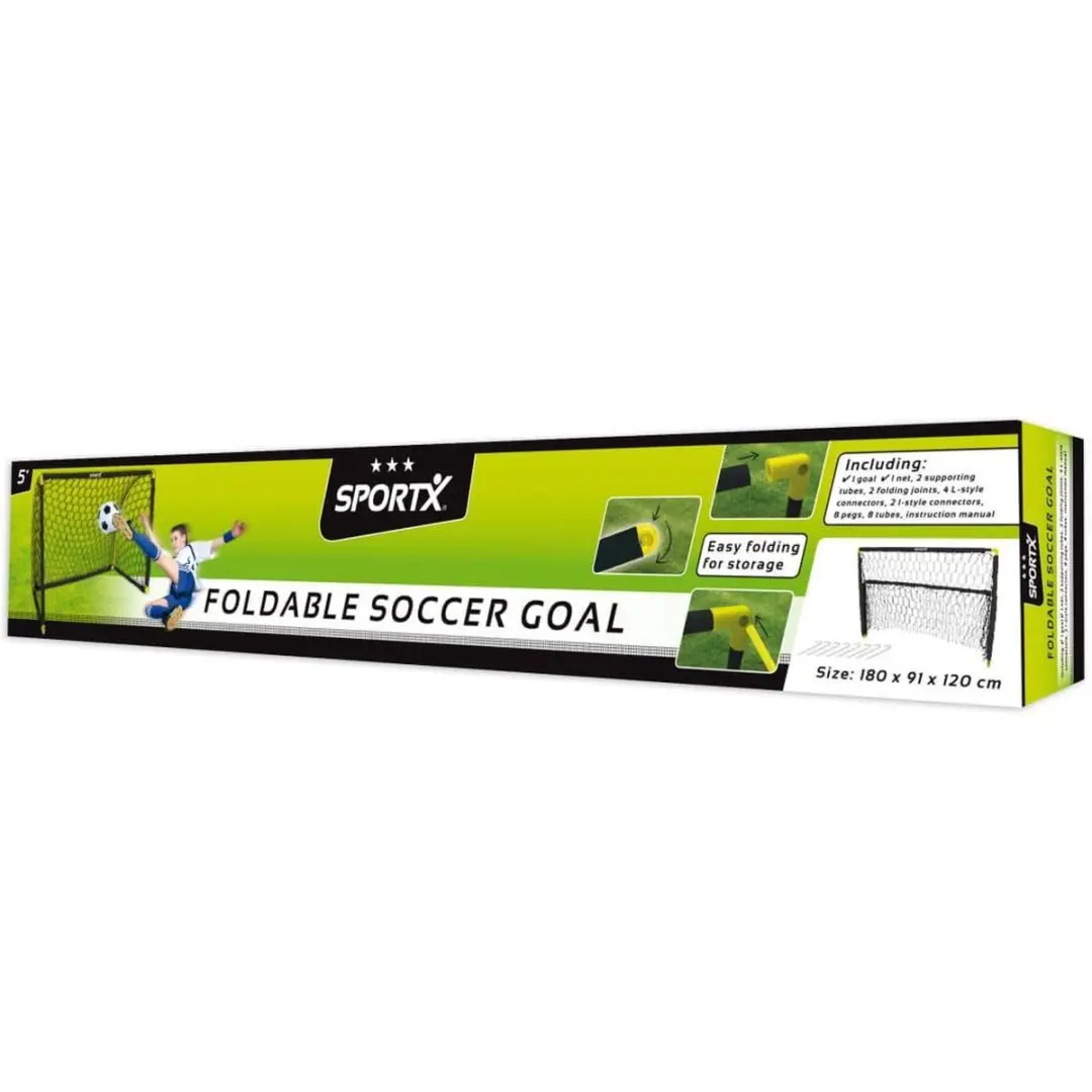 SportX Voetbaldoel 180x91x120cm - Zwart - afbeelding 5 van 6