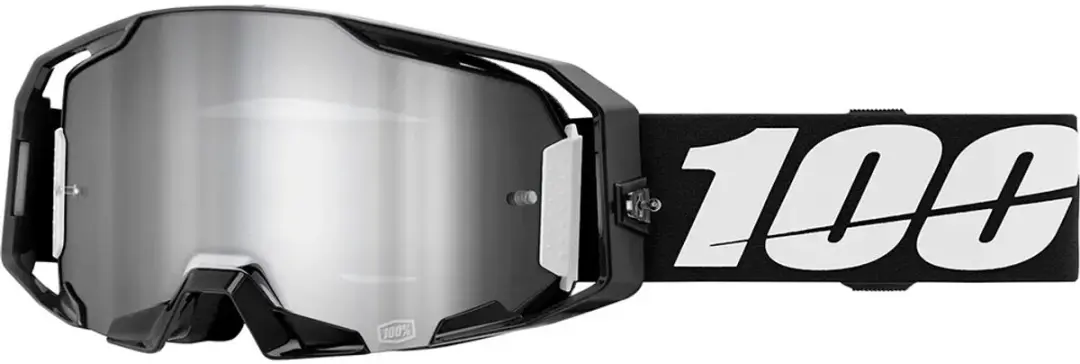 100% ARmatic Crossbril - Zilver Spiegel Lens - Zwart/Zilver - afbeelding 2 van 2