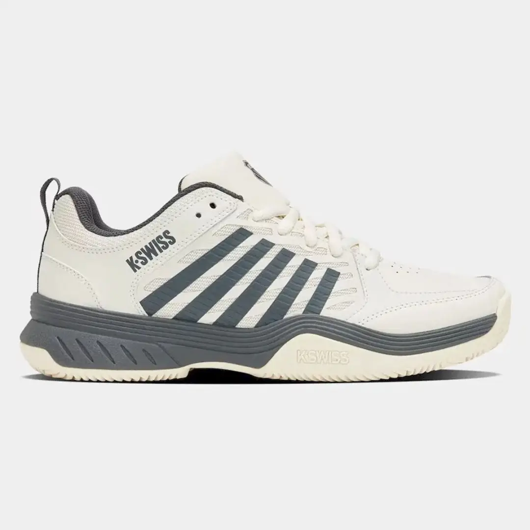 K-Swiss Court Express 2 Clay Tennisschoenen - Wit/Groen - afbeelding 2 van 6
