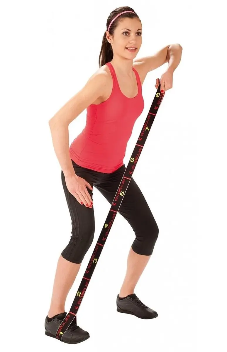 Sveltus Elastiband 15 kg - 80 cm - Zwart - afbeelding 2 van 6