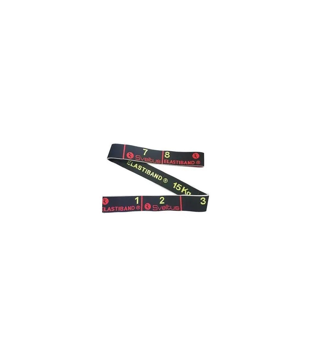 Sveltus Elastiband 15 kg - 80 cm - Zwart - afbeelding 6 van 6