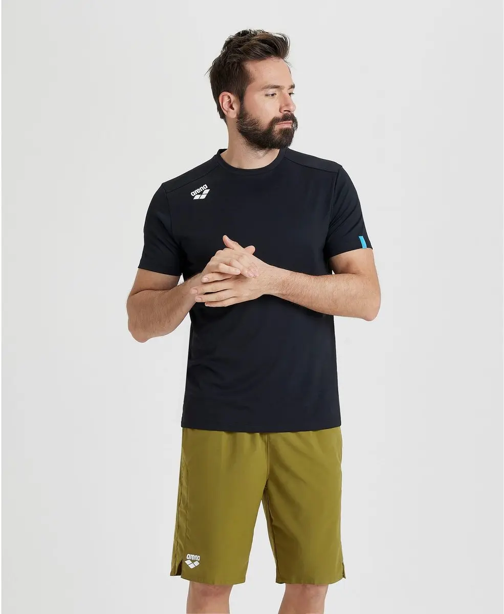 Arena Team Solid T-shirt - Zwart - afbeelding 2 van 6