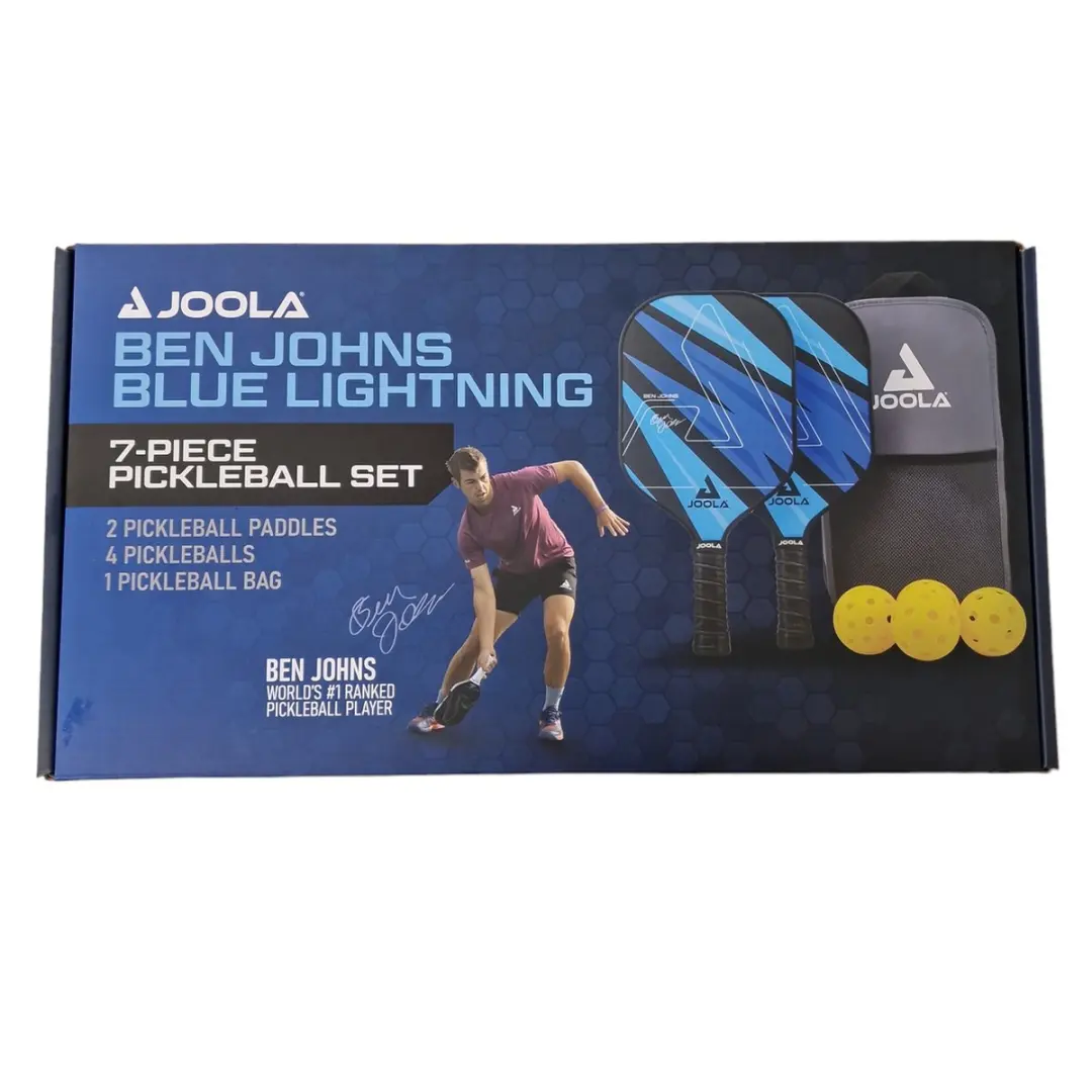 Joola Ben Johns Blue Lightning Pickleball Set - 2 Paddles - afbeelding 6 van 6