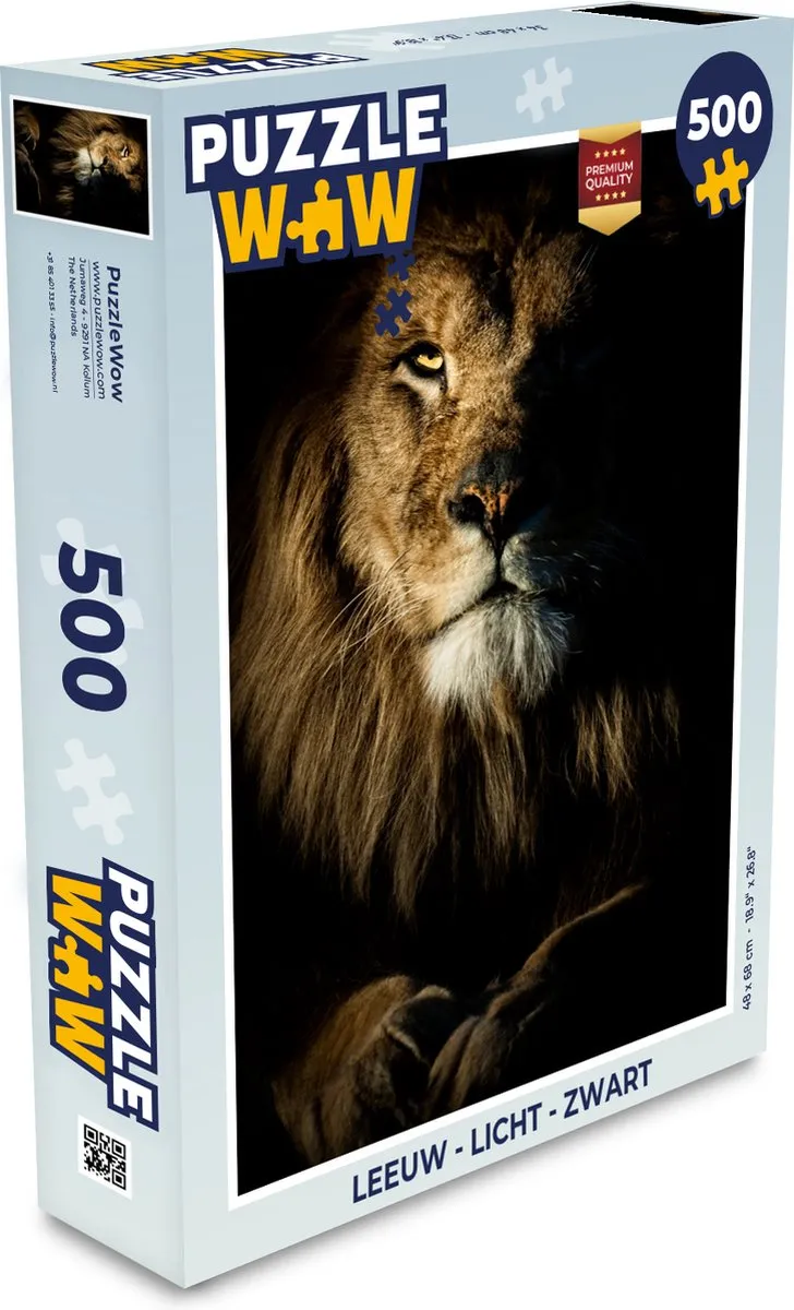 PuzzleWow Leeuw Legpuzzel 500 Stuks