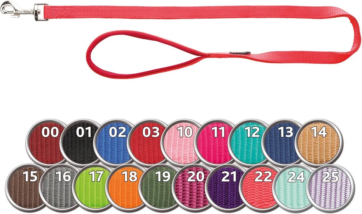 Trixie Premium Hondenriem Rood 100x2,5cm - afbeelding 4 van 4
