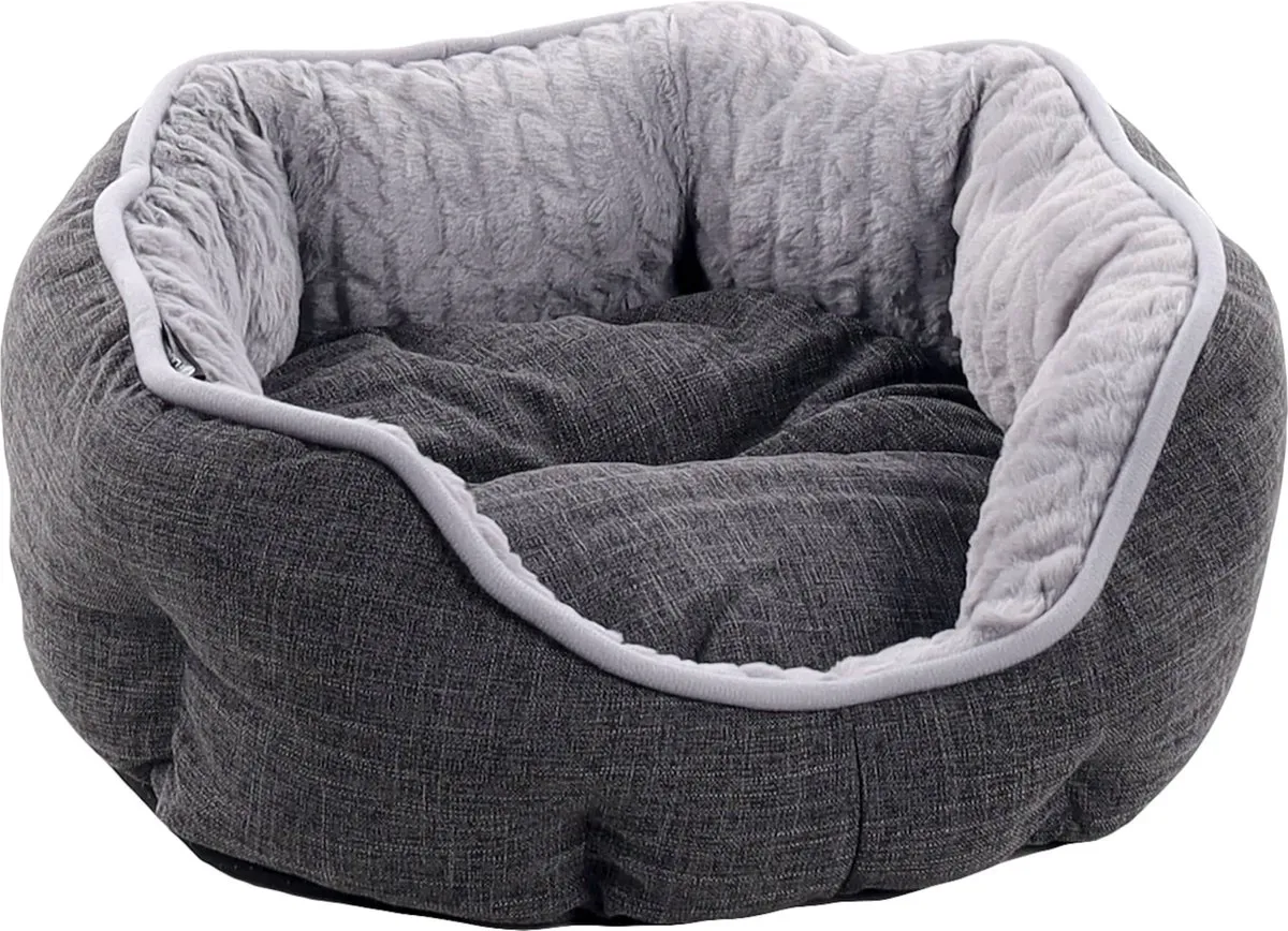 Flamingo Zupo Mand Honden/Katten - Donkergrijs 45x40x15cm - afbeelding 2 van 5