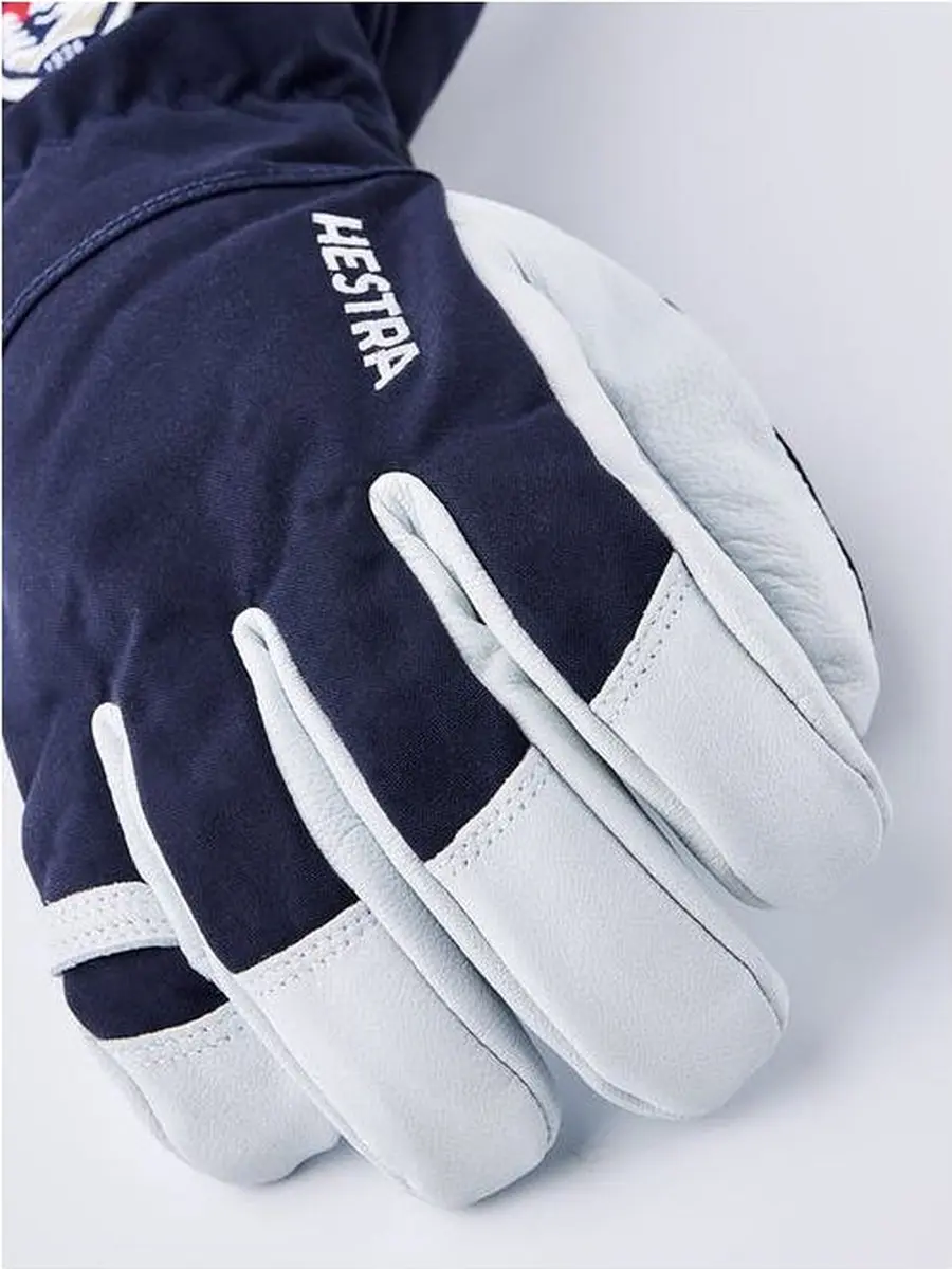 Hestra Army Leather Heli Ski Handschoenen - Navy - 9 - afbeelding 2 van 6