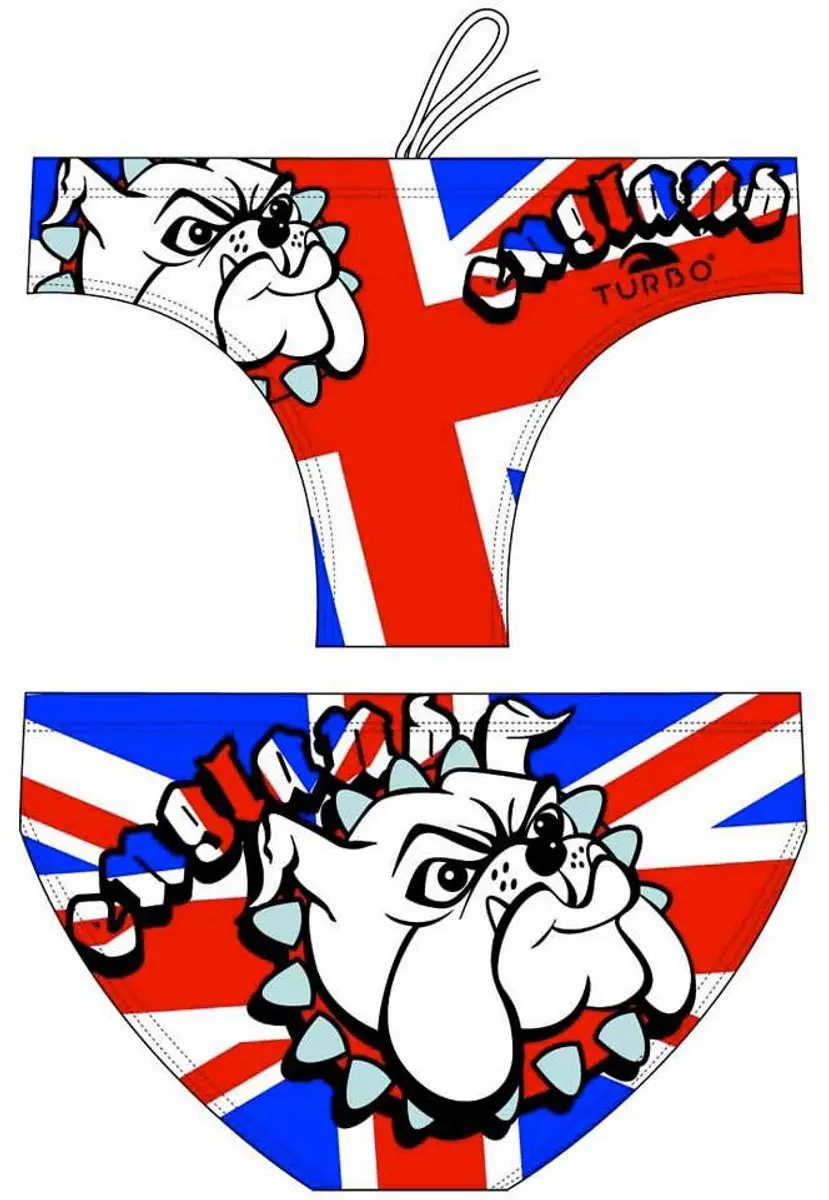 Turbo England Bulldog Zwemslip Wit S Man