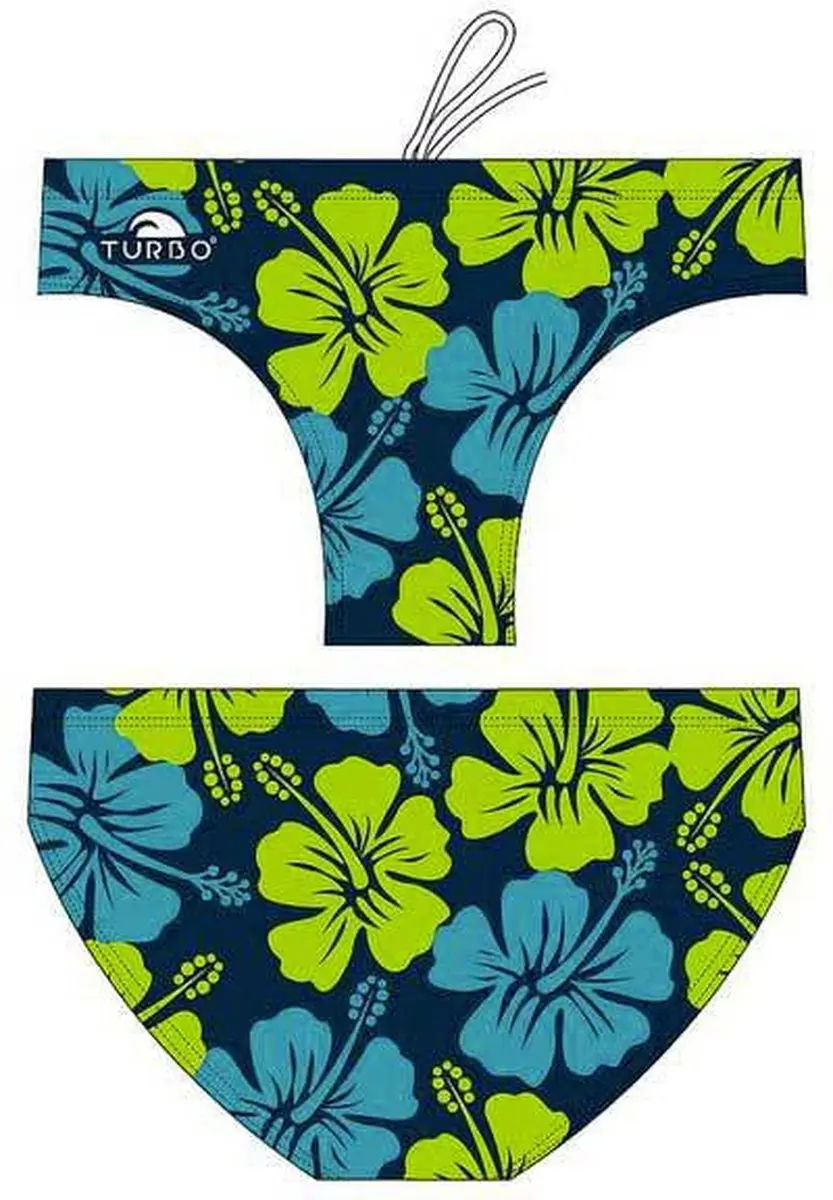 Turbo Surf Flower Zwemslip Blauw 4XL Man