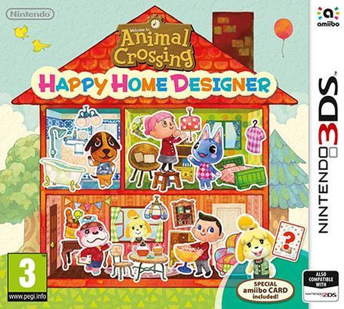 Nintendo Animal Crossing Happy Home Designer + Amiibo Card - Nintendo 3DS