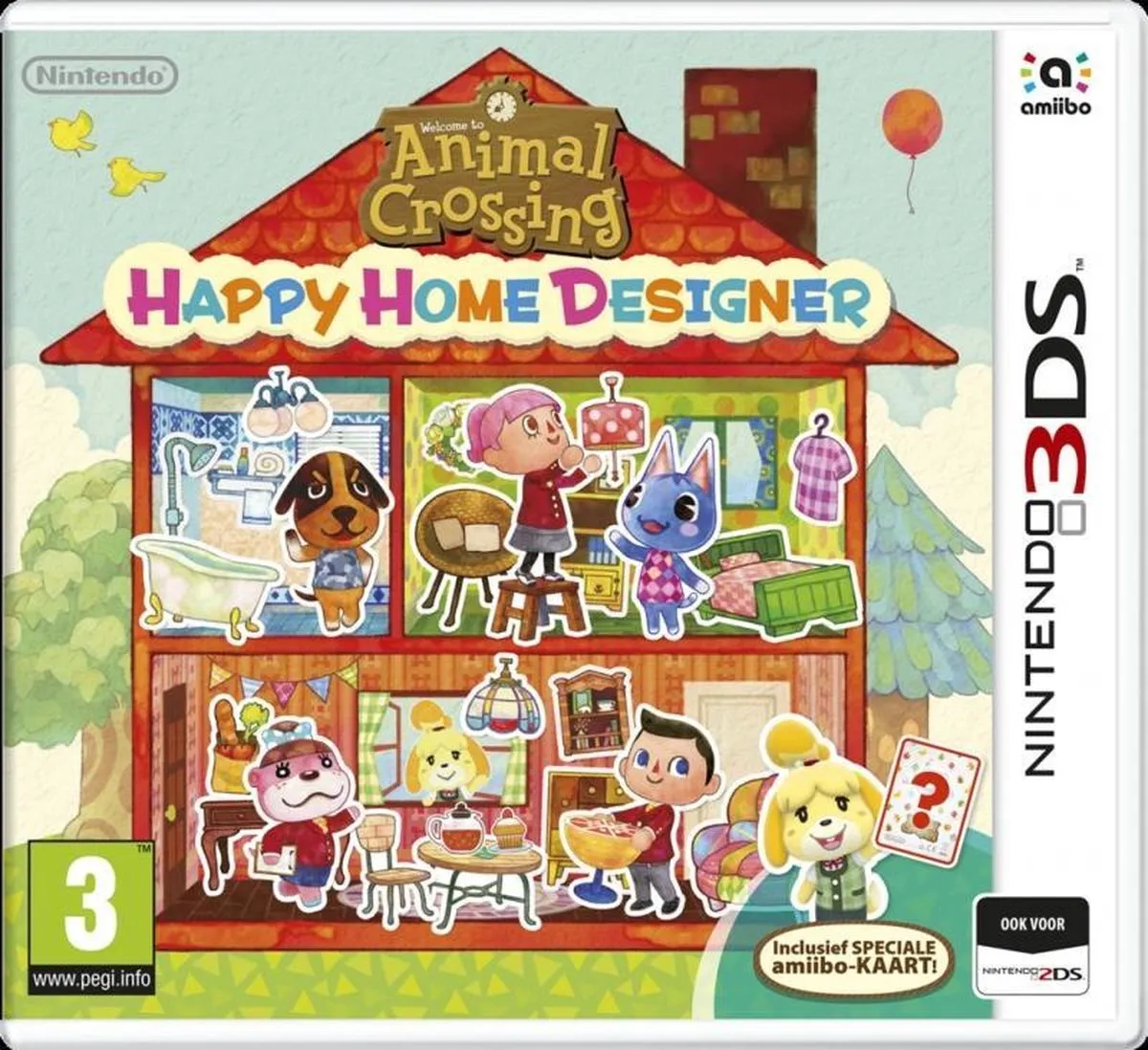 Nintendo Animal Crossing Happy Home Designer + Amiibo Card