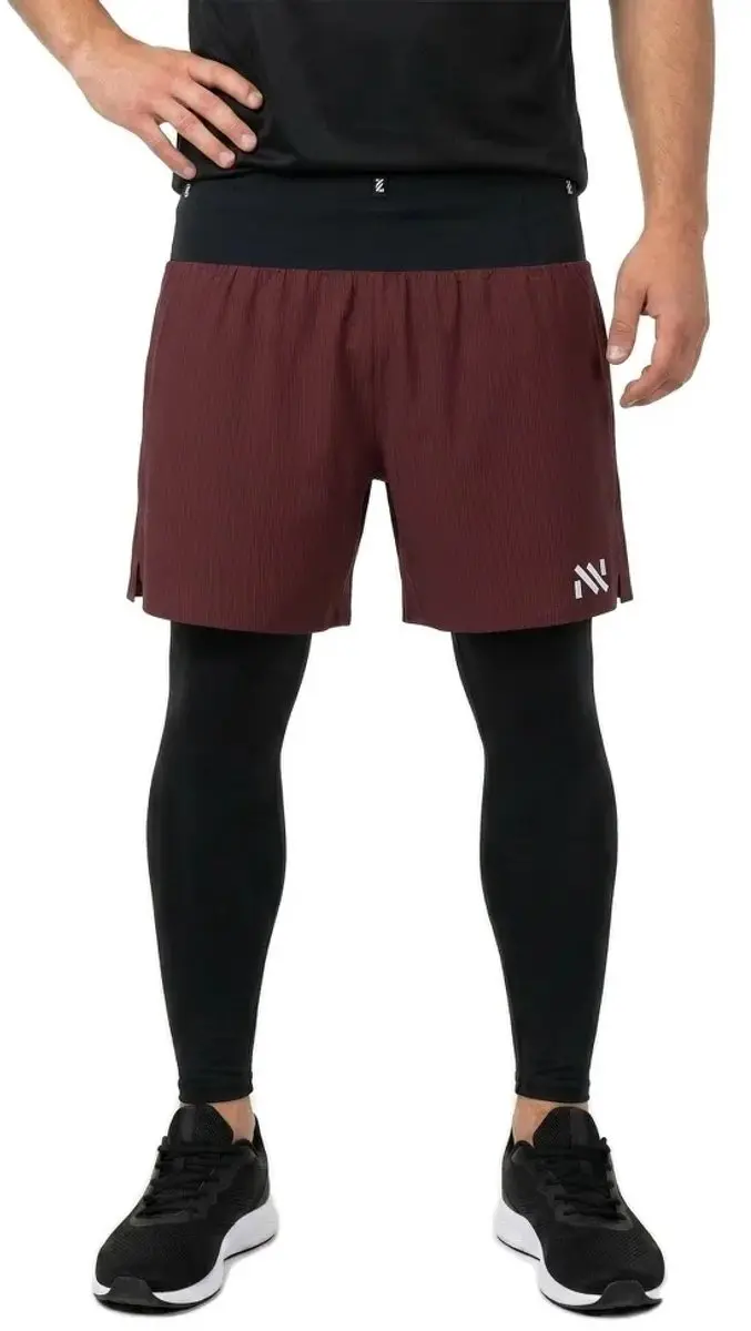 NNormal Race Shorts 02 Heren - Burgundy - M - afbeelding 2 van 2