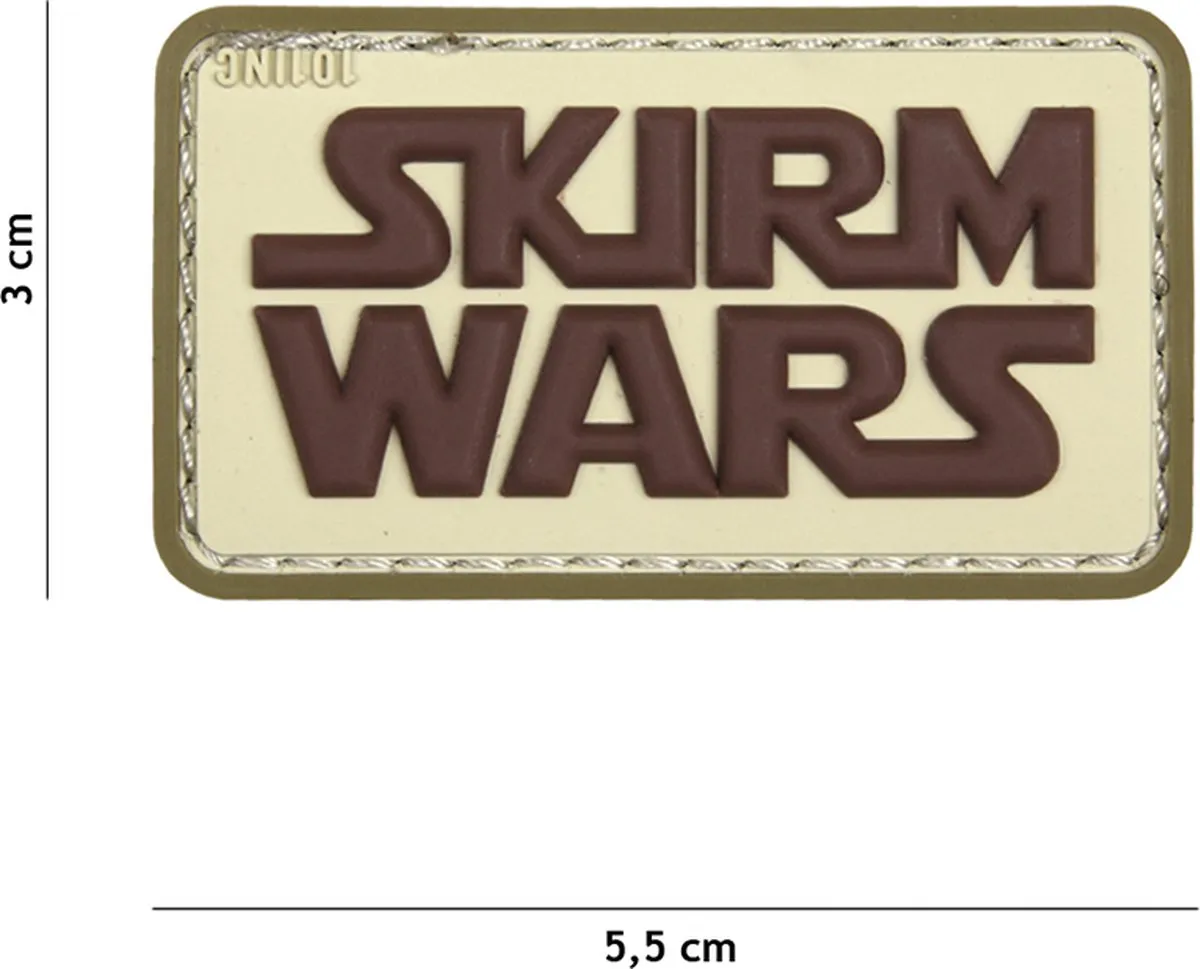 101 Inc Embleem 3D PVC Skirm Wars Coyote 18059