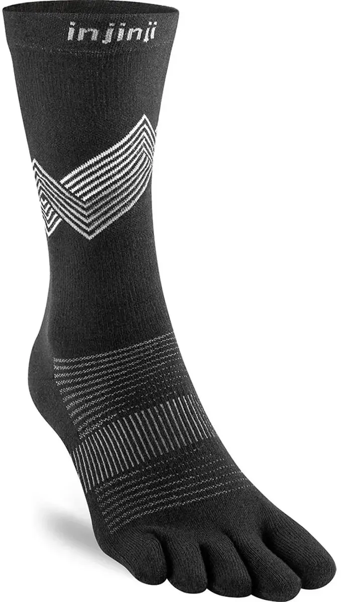 Injinji Run Crew Coolmax Teensokken - Zwart - 37-40 - afbeelding 2 van 4