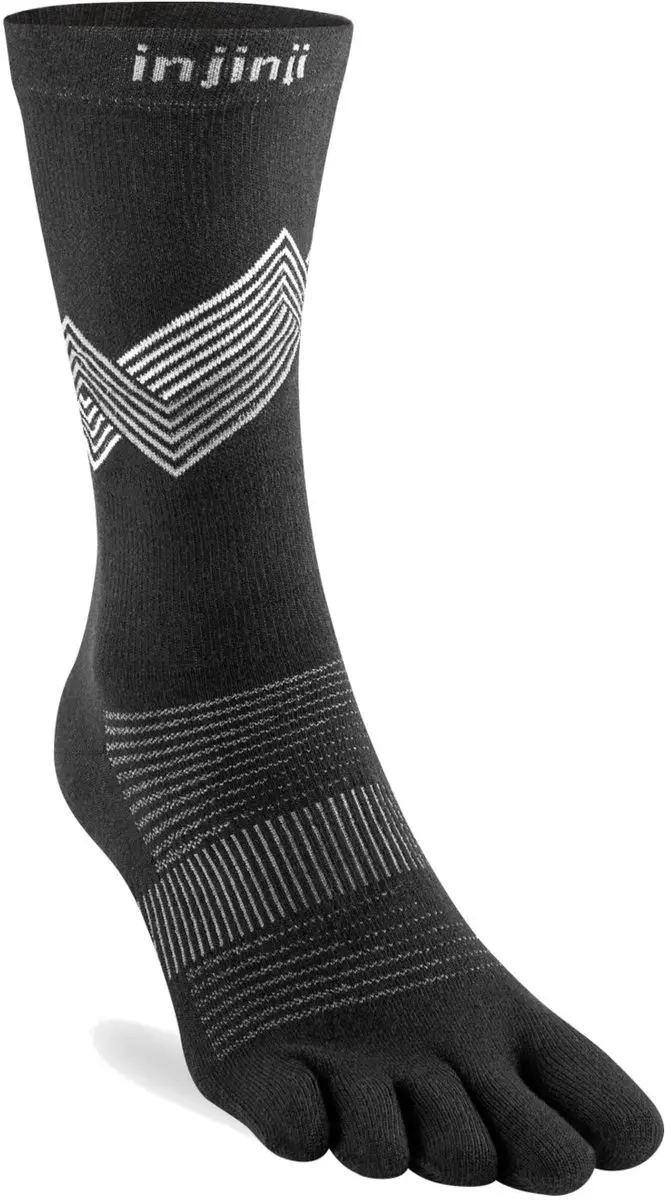 Injinji Run Crew Coolmax Teensokken - Zwart - 37-40 - afbeelding 3 van 4