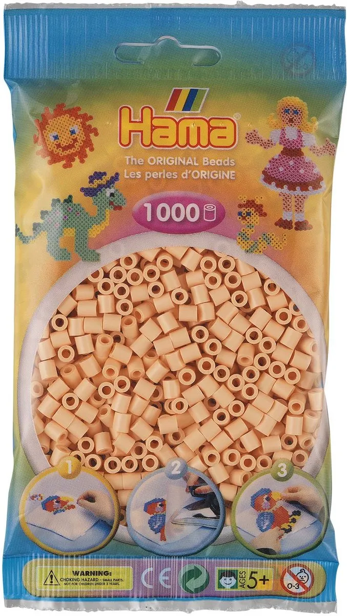 Hama Strijkkralen 1000 Stuks - Beige