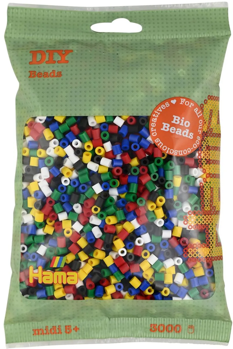 Hama Strijkkralen Midi Bio - 1000 Stuks Multikleuren