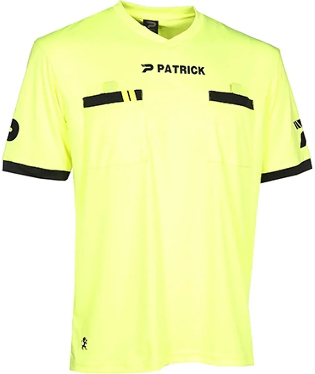 Patrick Scheidsrechtersshirt Korte Mouw Heren - Fluogeel | Maat: XL
