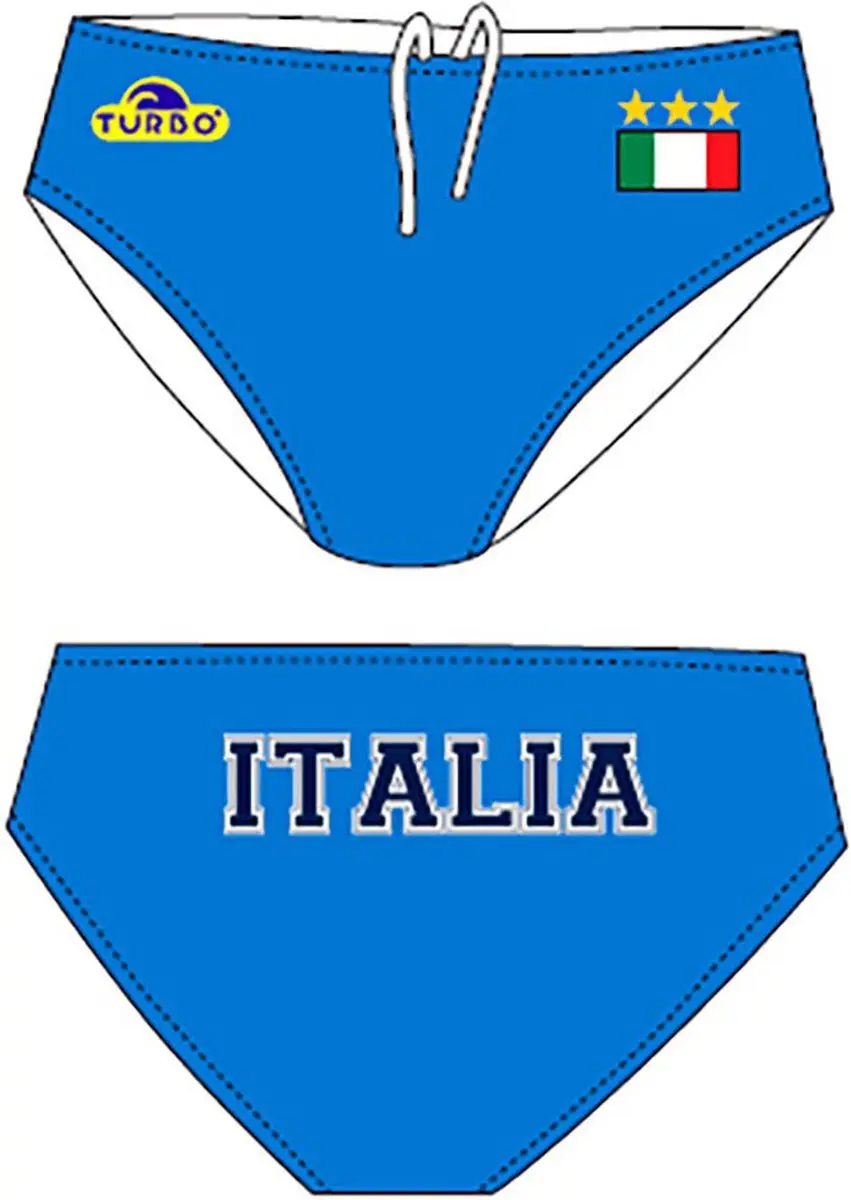 Turbo Italy Zwemslip Blauw L Man
