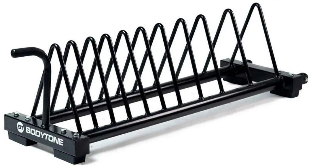 Bodytone Bumper Gewichts Schijven Rek Zilver