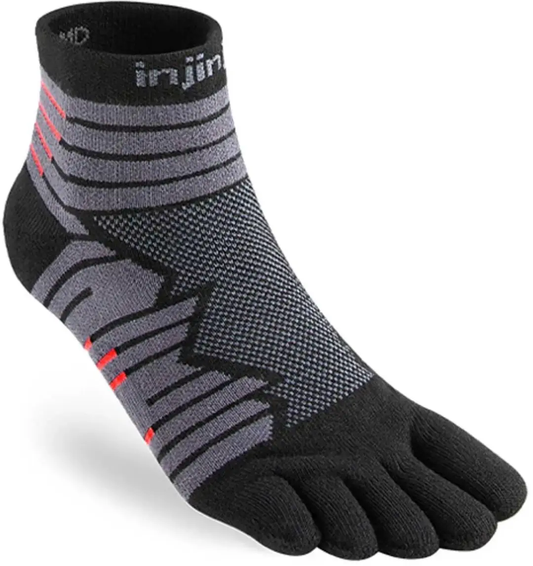 Injinji Ultra Run Mini-Crew Teensokken - Onyx - afbeelding 5 van 5