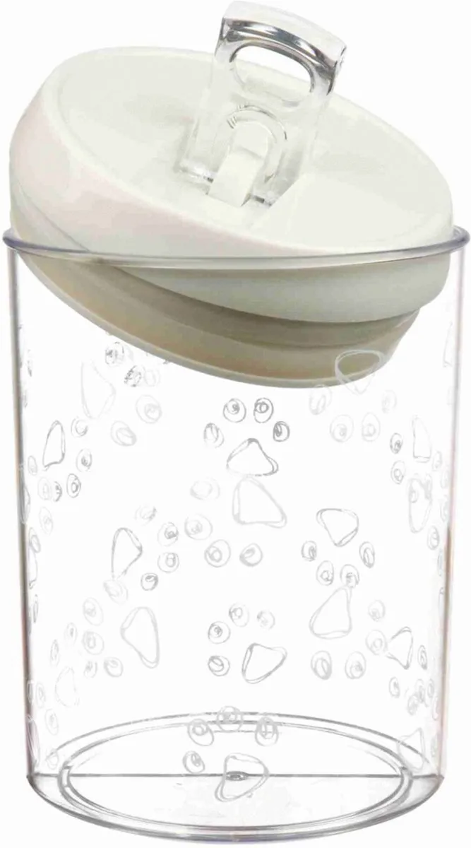 Trixie Voorraadpot Kunststof 1,5L - Ø17,5cm - MultiTransparantWit - afbeelding 3 van 3