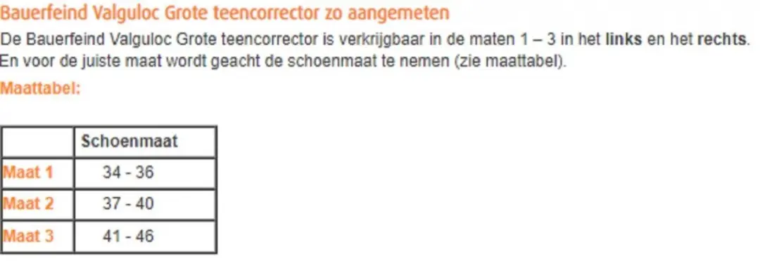 Bauerfeind ValguLoc Teenbrace Links T2 (37-40) - afbeelding 5 van 6