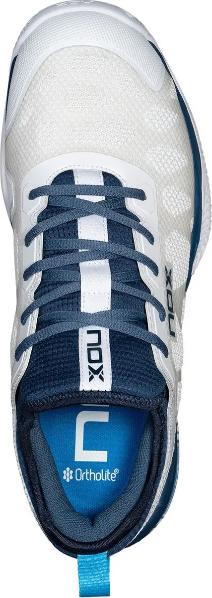 Nox AT10 Nerbo Padelschoenen - Wit/Blauw - afbeelding 6 van 6